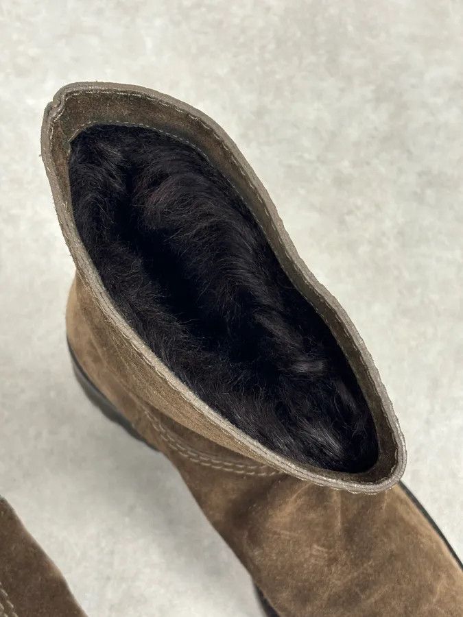 Gucci AW2008 Gucci Brown Suede Ankle Boots by Frida Giannini Size US 7.5 / EU 40-41 - 10 Thumbnail