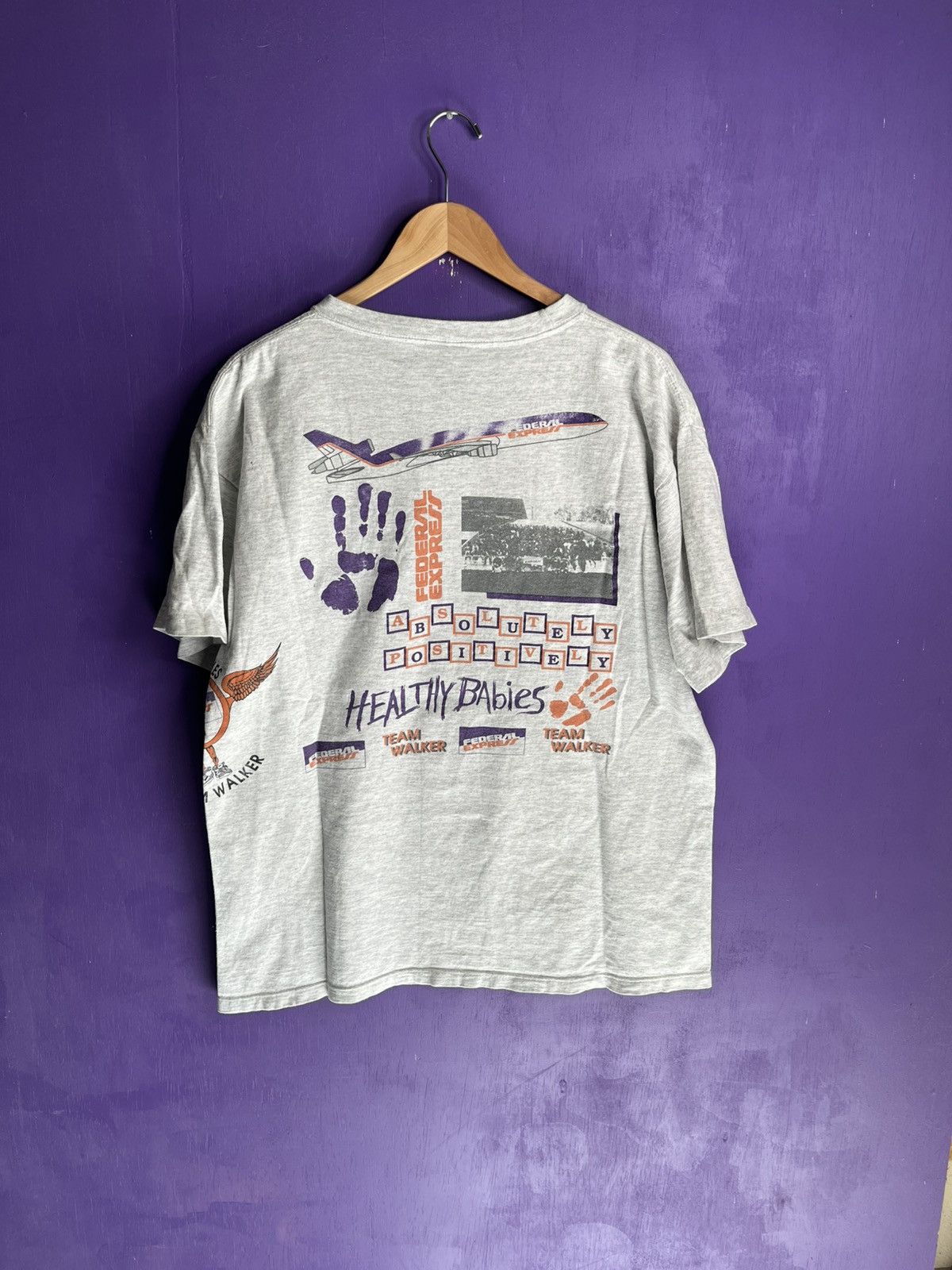 Salem Sportswear × Vintage Vintage 90s Salem sportswear FEDEX promo t-shirt Size US XL / EU 56 / 4 - 2 Thumbnail