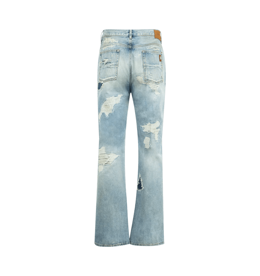 Amiri o1h1sh10526 Distressed Boot Cut Jean Size US 30 / EU 46 - 2 Thumbnail