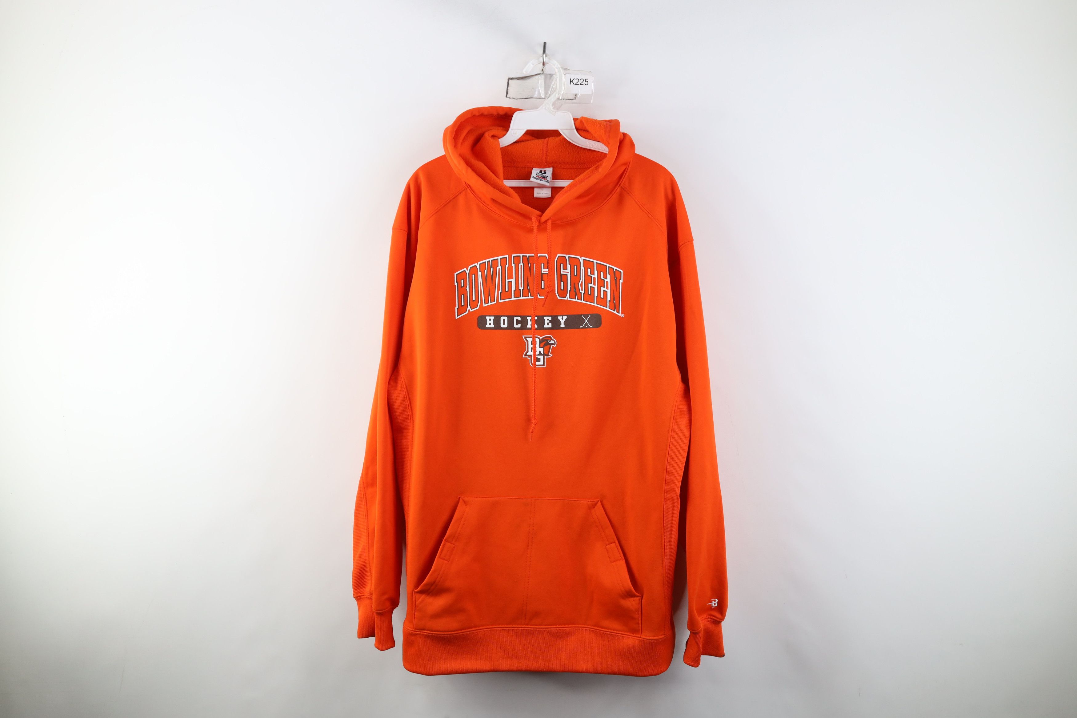 Vintage Vintage Bowling Green State University Hockey Hoodie Orange Size US L / EU 52-54 / 3 - 1 Thumbnail