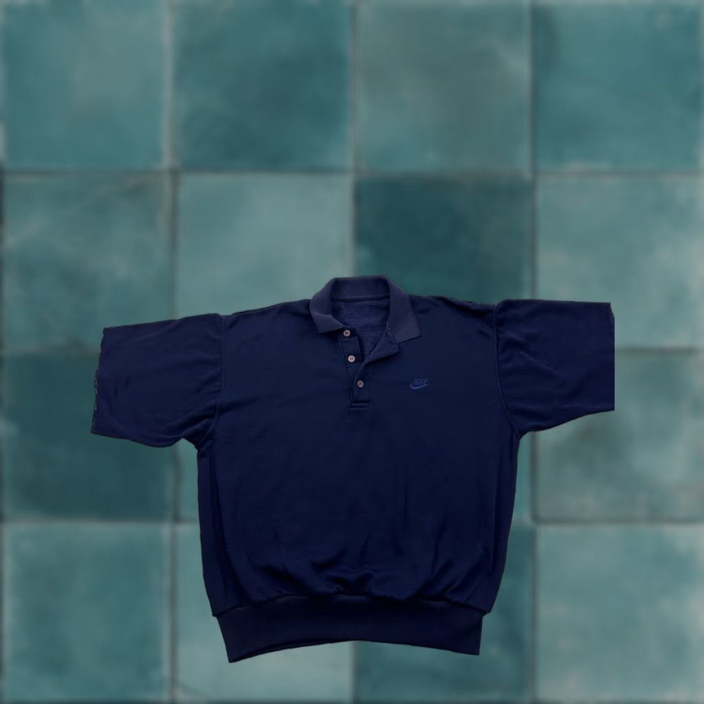 Nike VINTAGE Nike Shirt Mens Medium Blue 80s 90s Polo Short Sleeve Collared Polo Shirt Mens Blue 80s 90s Nike Size US M / EU 48-50 / 2 - 1 Thumbnail