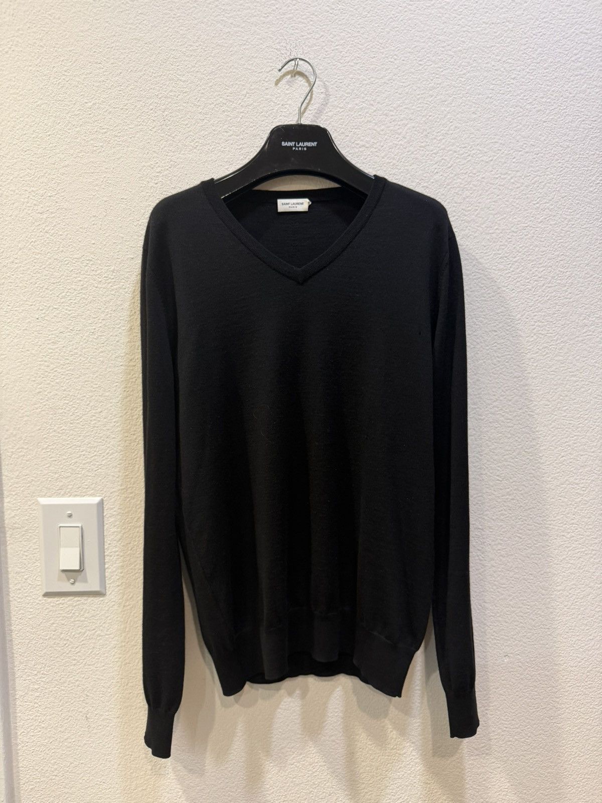 FW14 Wool Blend V Neck Sweater M