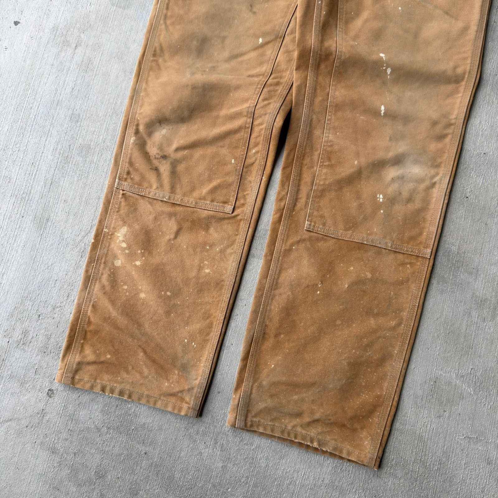 Carhartt × Vintage Carhartt brown double knee work wear carpenter pants Size US 34 / EU 50 - 2 Thumbnail
