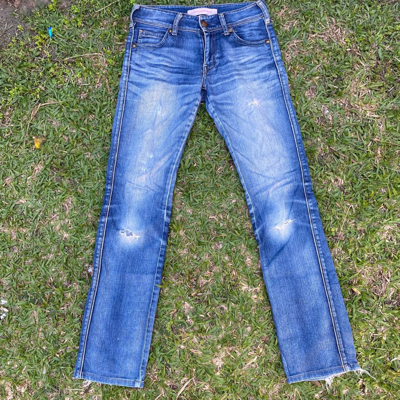 image of If Six Was Nine x Le Grande Bleu L G B Vintage Levi's Lady Style Distressed Jeans, Women's (Size 27
