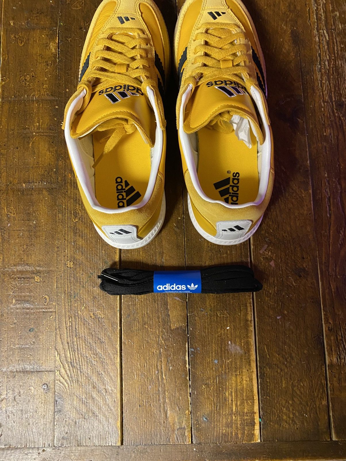 Adidas Adidas Samba MN “Crew Yellow” Size US 9 / EU 42 - 7 Thumbnail