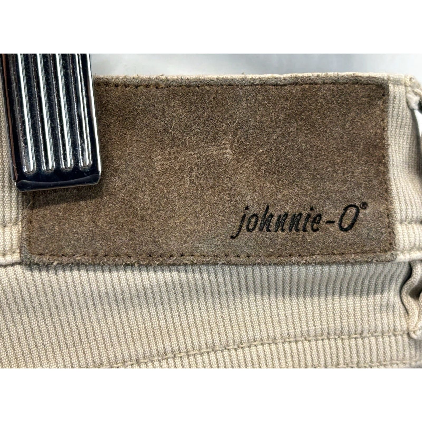 johnnie-O Johnnie O Pants 5-Pocket Corduroy Khaki Mens 36 Regular Flat Front Zip 28 Inseam Logo Comfort Size US 36 / EU 52 - 5 Thumbnail