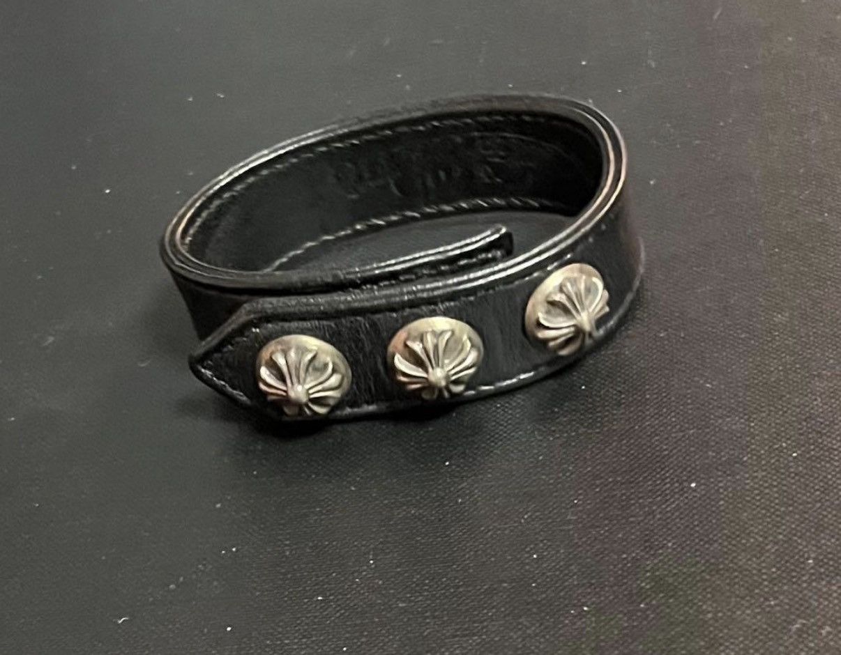 Chrome Hearts Chrome Hearts Cross Leather Bracelet stk Size ONE SIZE - 1 Thumbnail