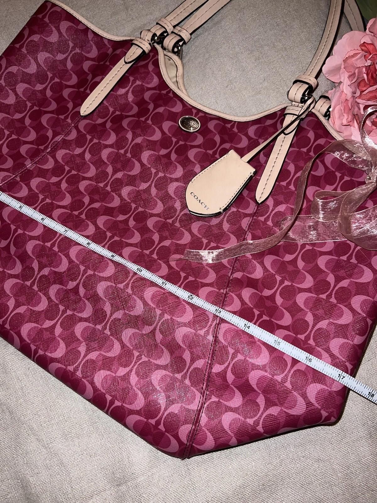 Coach Coach Peyton Dream F25522 Hand Bag Purse Tote Bordeaux Pink Size ONE SIZE - 8 Thumbnail