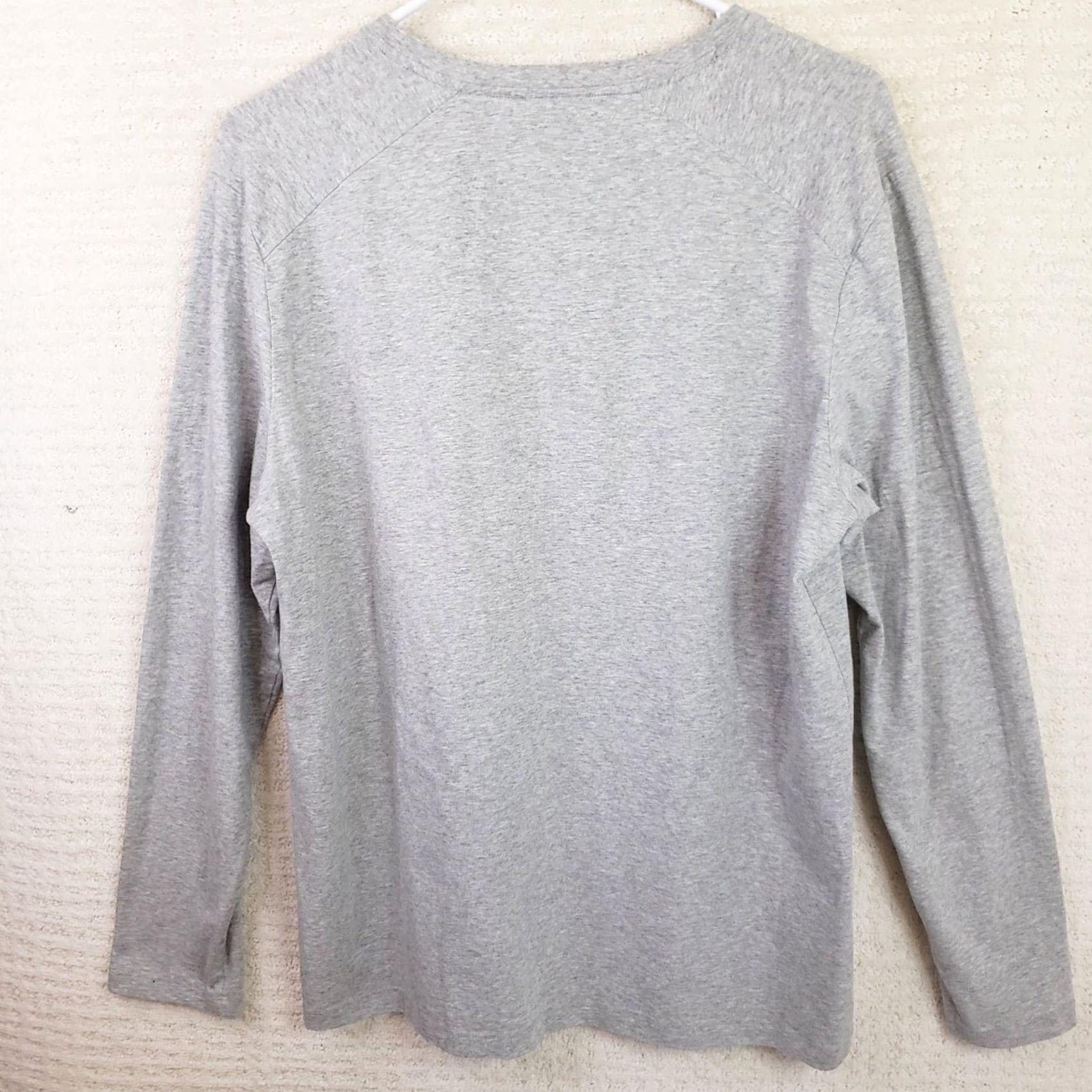 Kenneth Cole Kenneth Cole Knit Shirt Henley LS Men L Gray Concrete Heather 3 Button Logo Regular Knit Lightweight Everyday Comfort Modern Mens Size US L / EU 52-54 / 3 - 5 Thumbnail