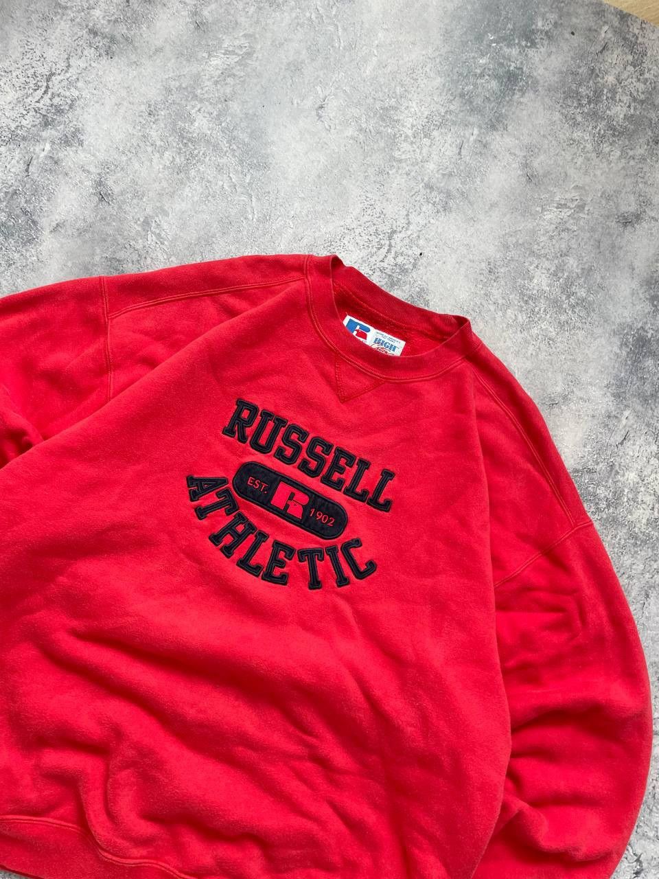Russell Athletic × Vintage Vintage Russell Athletic sunfaded sweatshirt Size US L / EU 52-54 / 3 - 4 Thumbnail