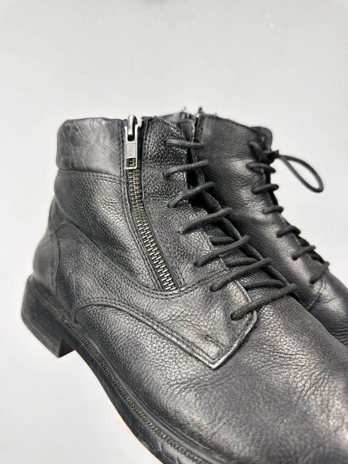 Leather Vintage Leather Black Guidi Style Hand Made Italy Kapital Size US 8 / EU 41 - 11 Thumbnail