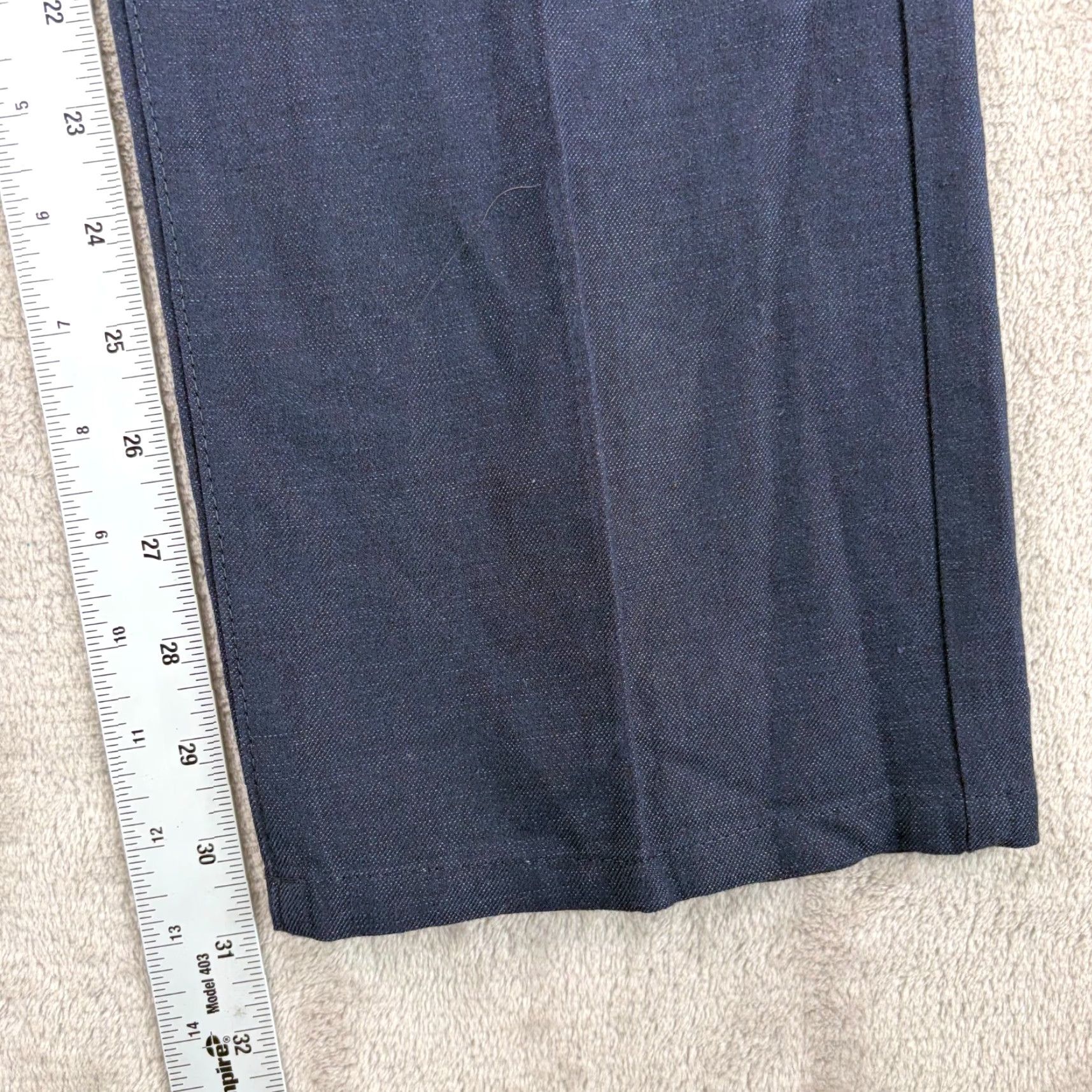 John Varvatos VINTAGE John Varvatos Collection Pants Men 33x31 Blue Wool Linen Blend Dress Pants Casual Formal Workwear Smashboard Size US 33 - 5 Thumbnail