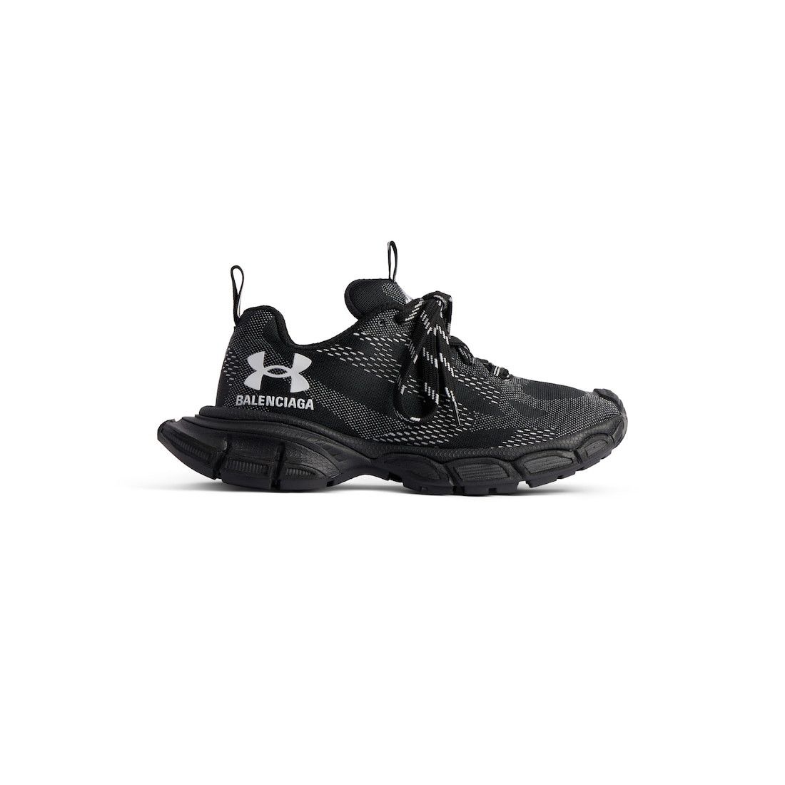Balenciaga × Under Armour o1srvl11e1025 Under Armour® 3XL Knit Sneakers in Black Size US 9 / EU 42 - 1 Thumbnail