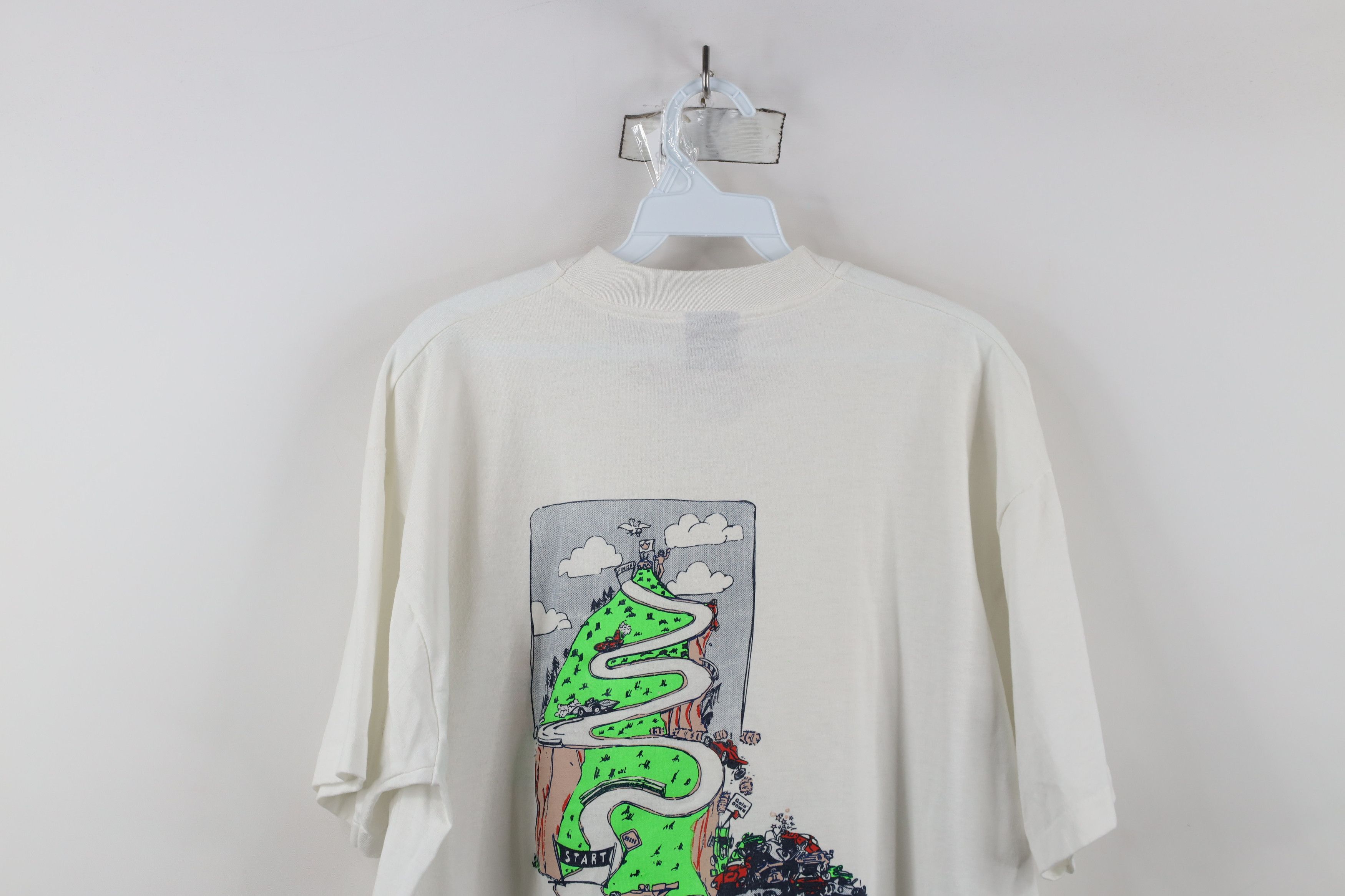 Vintage Vintage 90s Hill Pikes Peak Hill Climb Car Race T-Shirt USA Size US XL / EU 56 / 4 - 13 Thumbnail