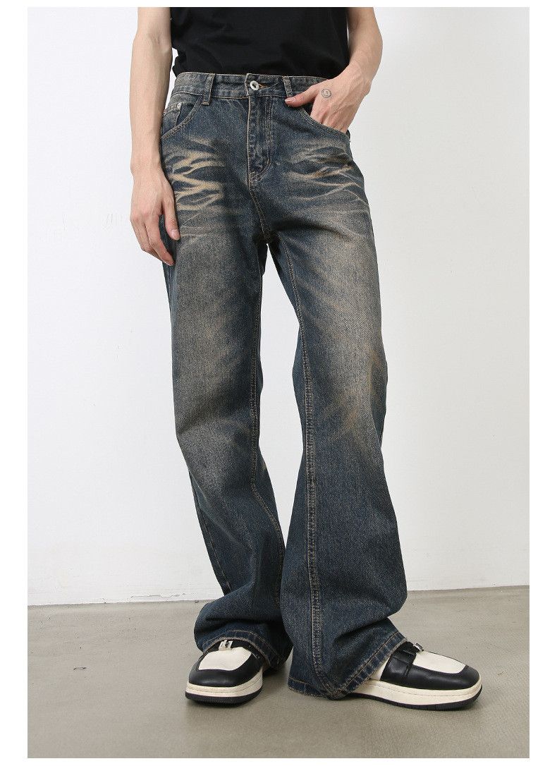 Japanese Brand American street men's retro distressed loose flared jeans Size US 32 / EU 48 - 3 Thumbnail
