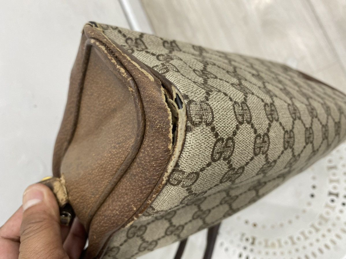 Gucci Vintage gucci monogram leather handbag Size ONE SIZE - 8 Thumbnail