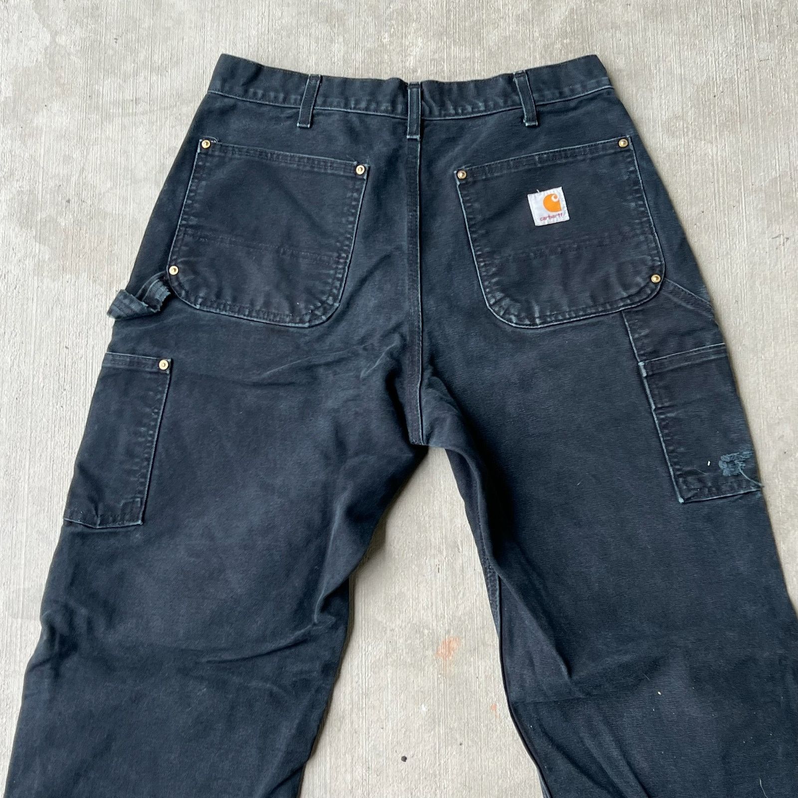 Carhartt × Vintage Carhartt black double knee work wear carpenter pants Size US 34 / EU 50 - 5 Thumbnail
