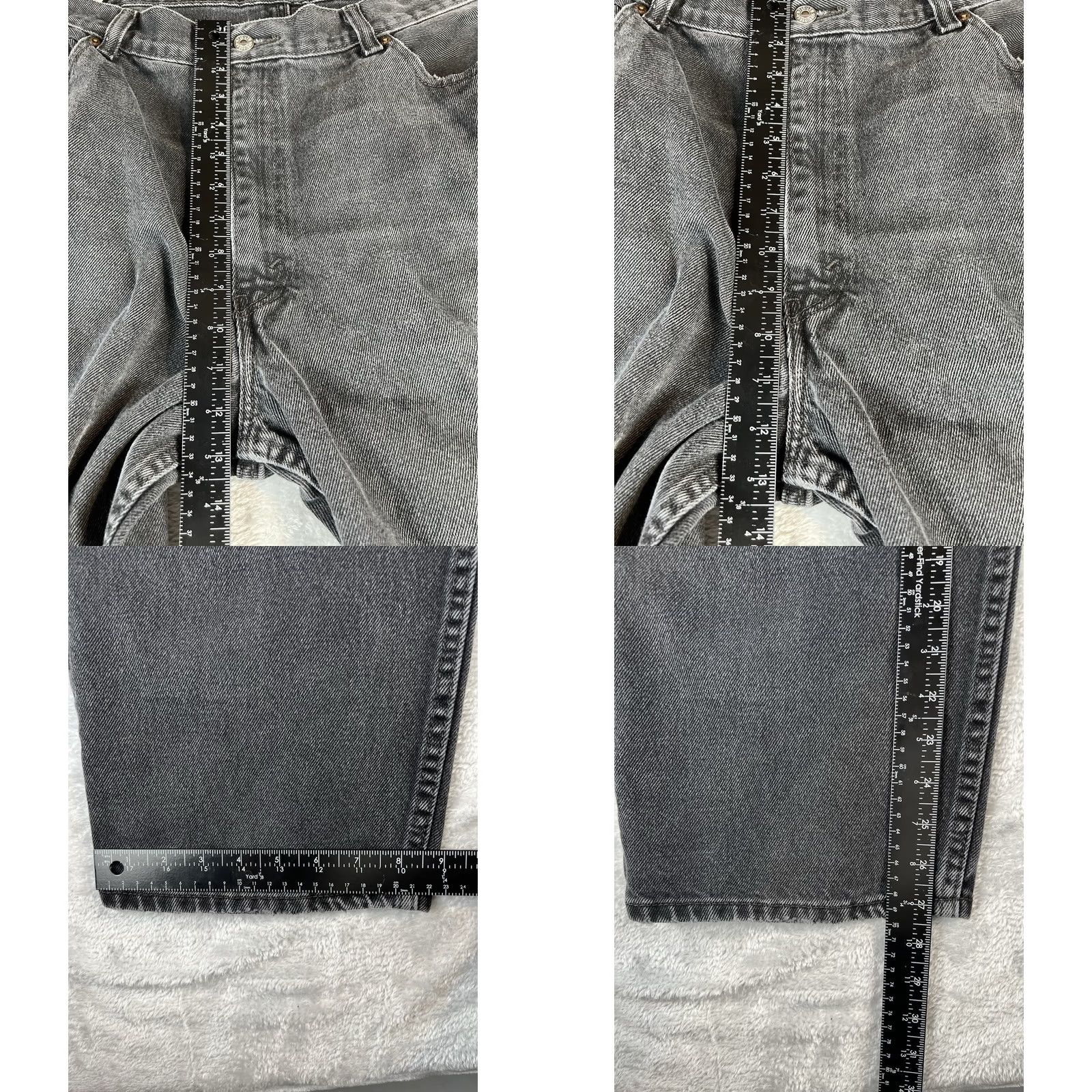 Levi's VTG Levi's 550 Jeans Mens 40x27 Black Straight Denim Casual Jeans Men's 5-Pocket Relaxed Fit Size US 40 / EU 56 - 8 Thumbnail