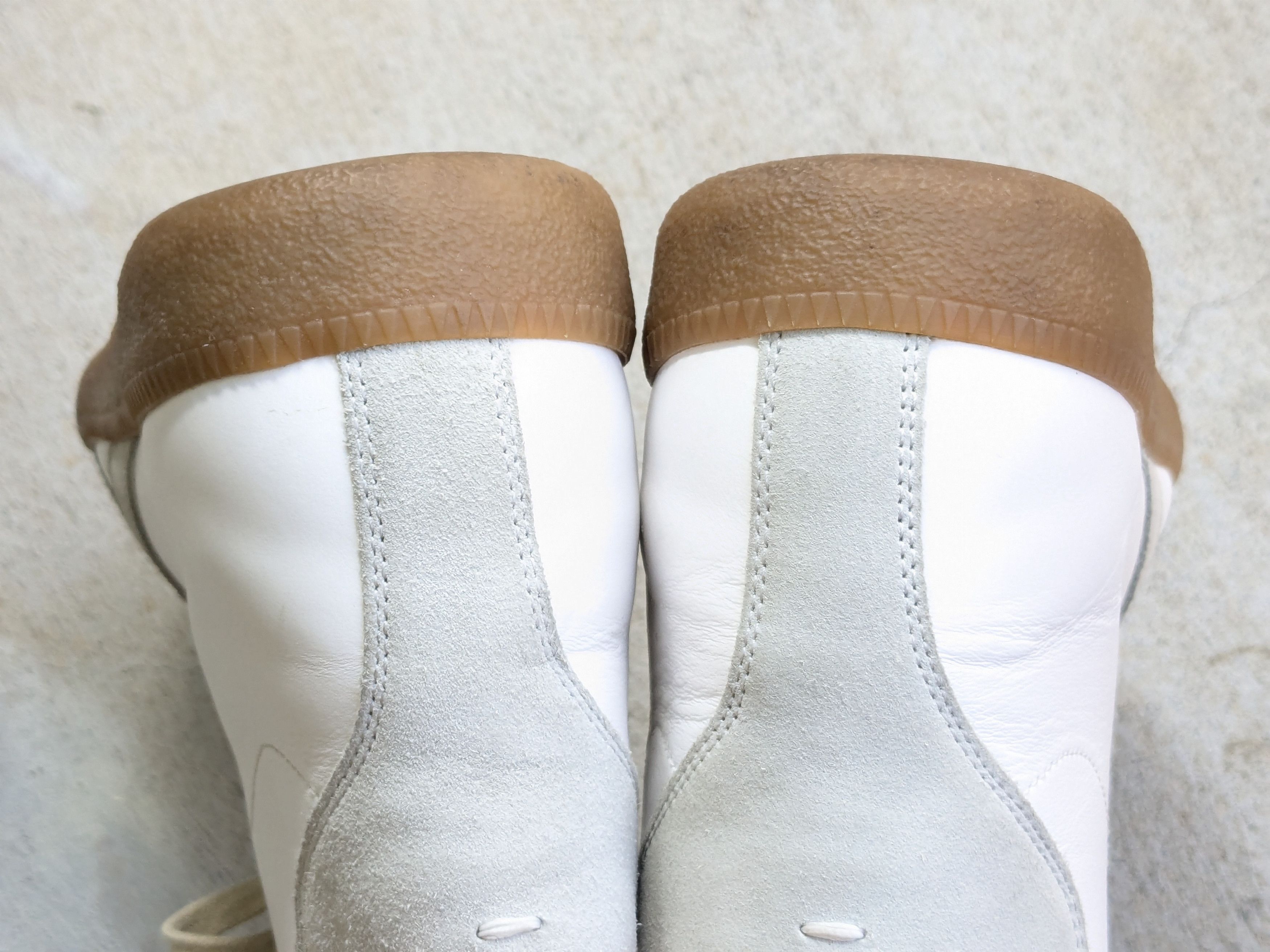 Maison Margiela Maison Margiela GAT White Gray 12 45 High Suede Leather Size US 12 / EU 45 - 16 Thumbnail