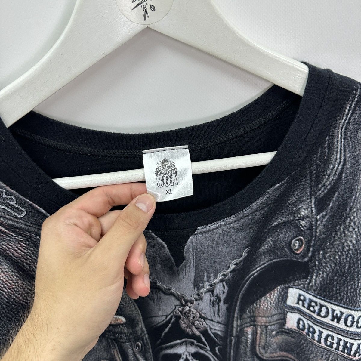 Other Rare Sons Of Anarchy AOP tee Tv Series Mayhem y2k og hype Size US XL / EU 56 / 4 - 11 Thumbnail