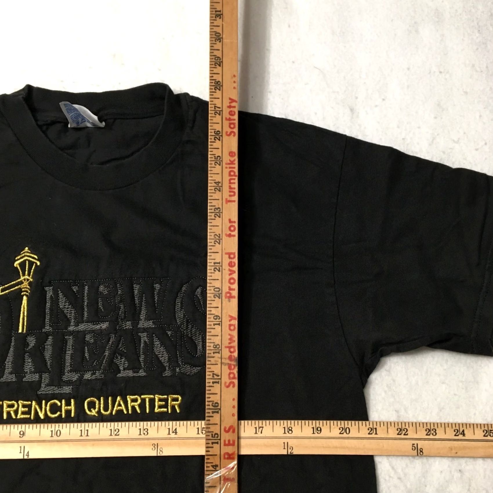 Hanes New Orleans French Quarter T Shirt Mens Embroidered Gold Hanes Cotton Graphic Tee XL Black Size US L / EU 52-54 / 3 - 3 Thumbnail