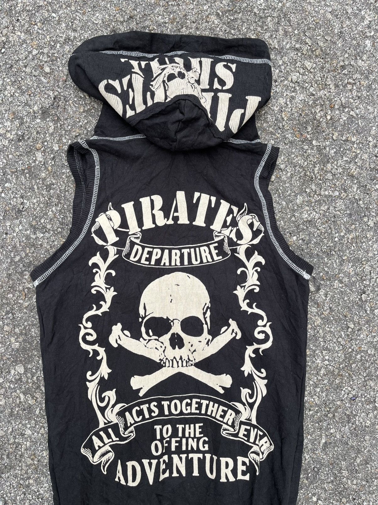 Affliction Crazy Vintage Y2K d.i.a Pirates Skull Zip Hoodie Jacket Punk Size US M / EU 48-50 / 2 - 8 Thumbnail