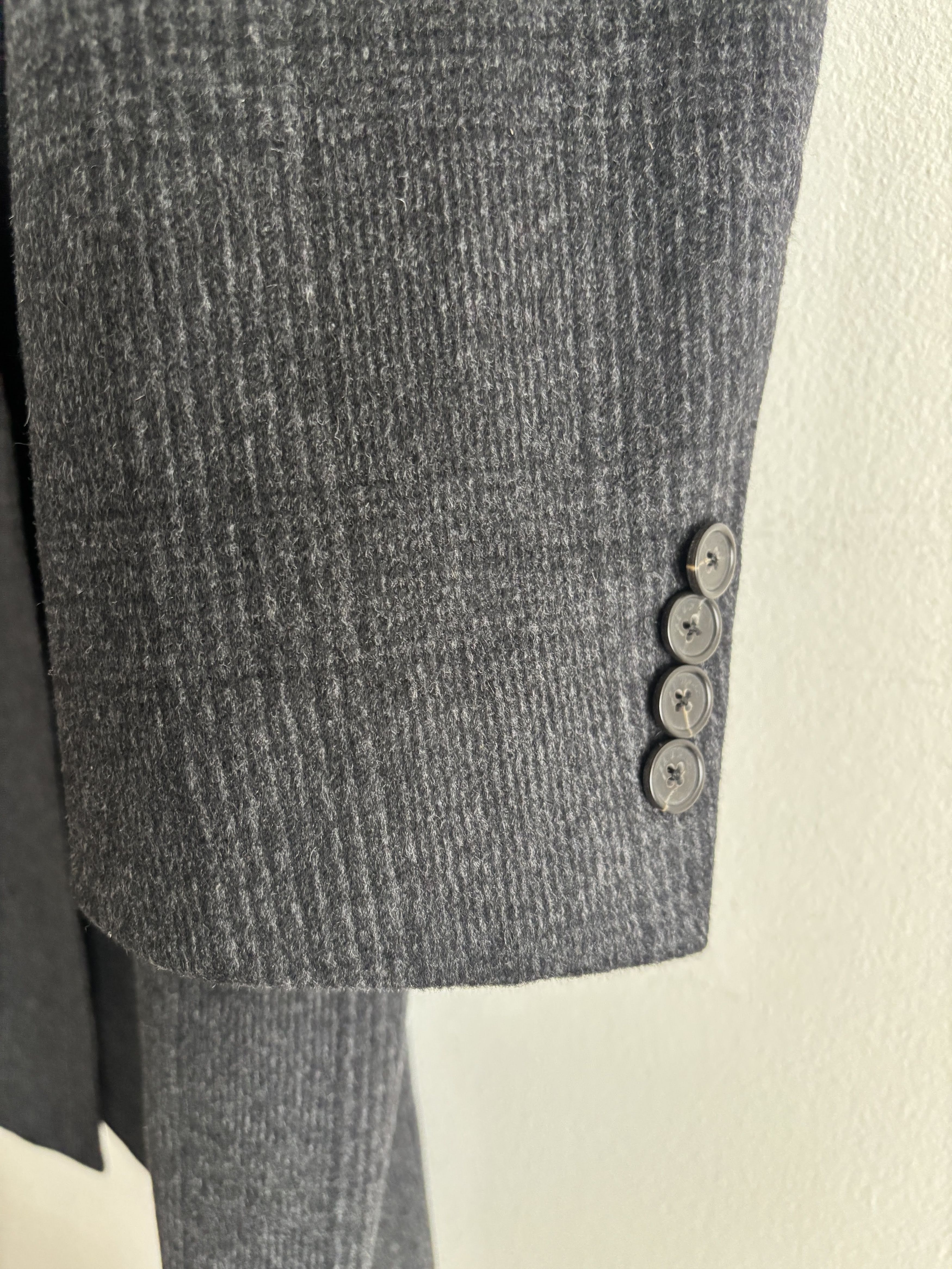 Colombo John W. Nordstrom Grey Check Colombo Cashmere Overcoat - 44 Size US L / EU 52-54 / 3 - 4 Thumbnail