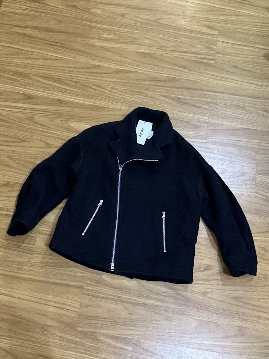 CABANE de ZUCCa × Issey Miyake AW21 Zucca Double Collar Zipper Wool Jacket Size US M / EU 48-50 / 2 - 16 Thumbnail