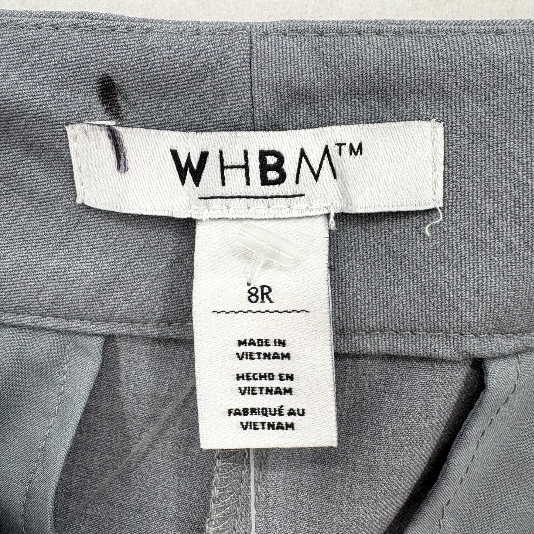 Vintage WHBM Dress Pants Womens 8R Gray Bootcut Slim Seasonless Twill Work Career Pants Women Size 30" / US 8 / IT 44 - 6 Thumbnail