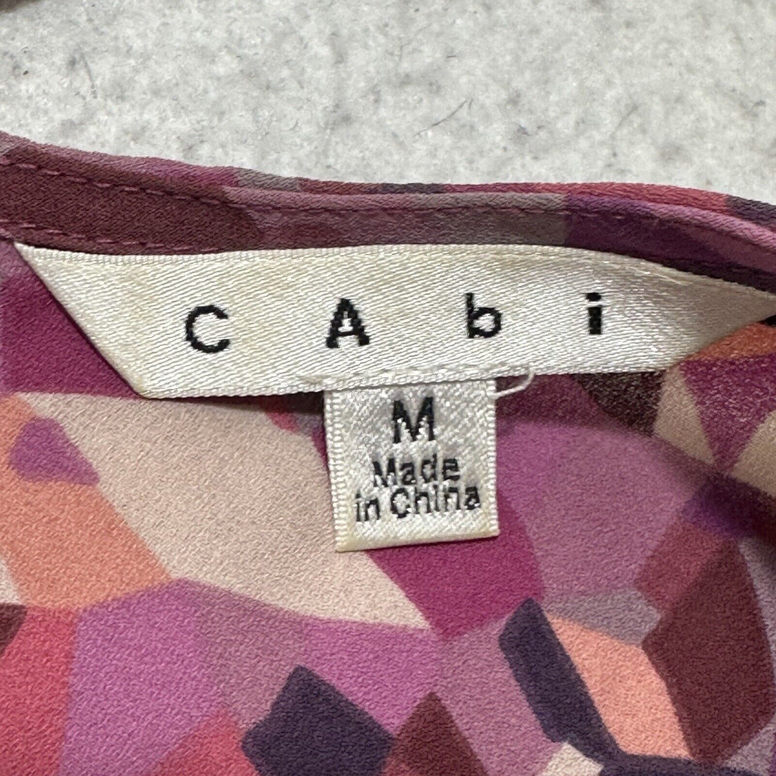 Other Cabi Medium Pink Kaleidoscope Blouse Lightweight Geometric Size M / US 6-8 / IT 42-44 - 3 Thumbnail