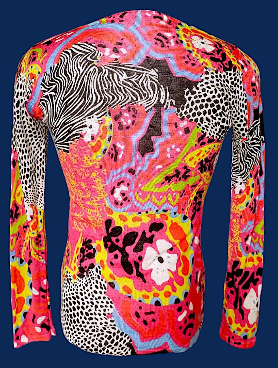 Japanese Brand UNKNOWN BRANDS Full print Long Sleeve T Shirt Y2K Style Size US M / EU 48-50 / 2 - 24 Thumbnail