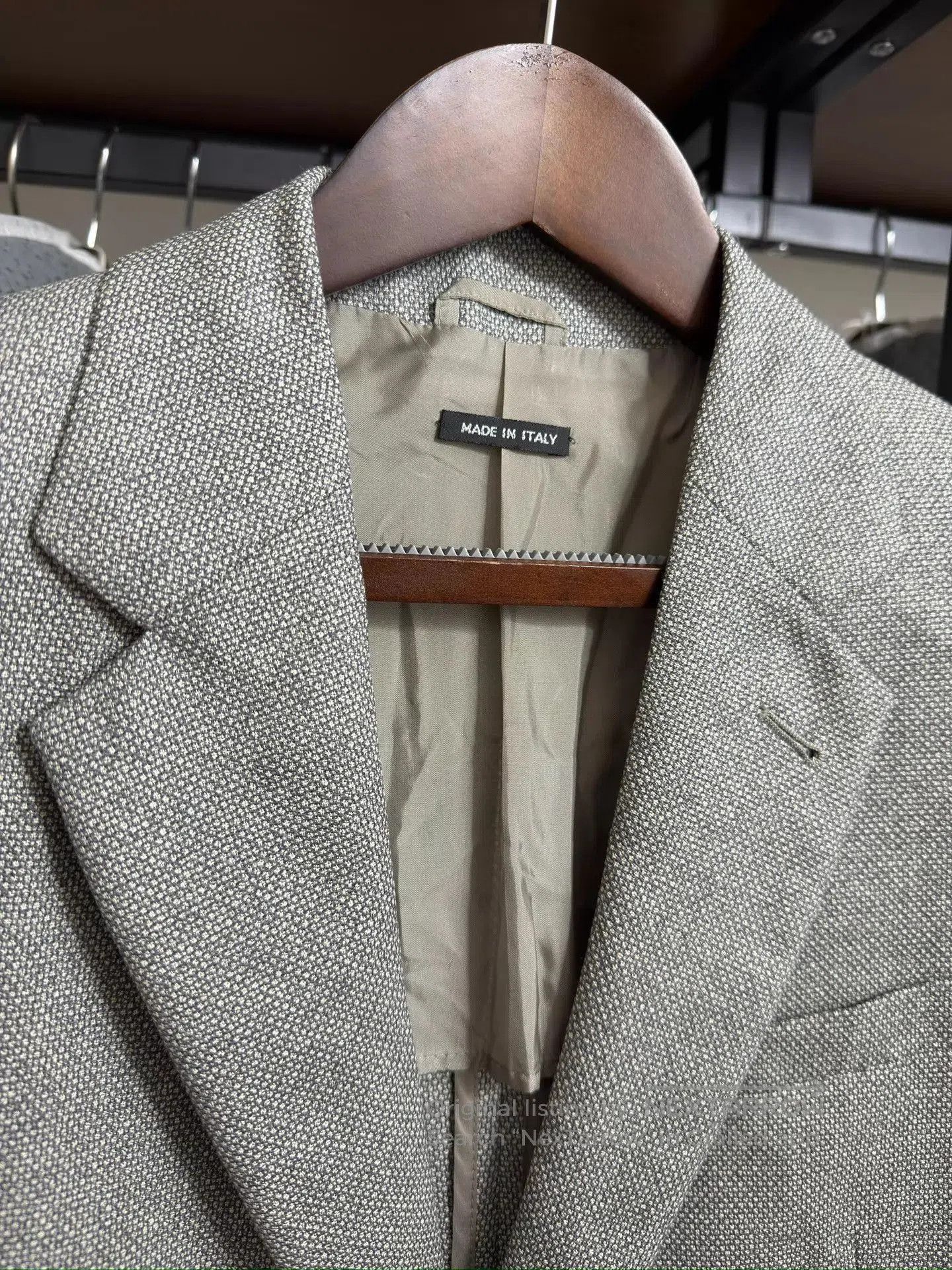Giorgio Armani Gray Textured Blazer with Button Closure. Size US M / EU 48-50 / 2 - 3 Thumbnail
