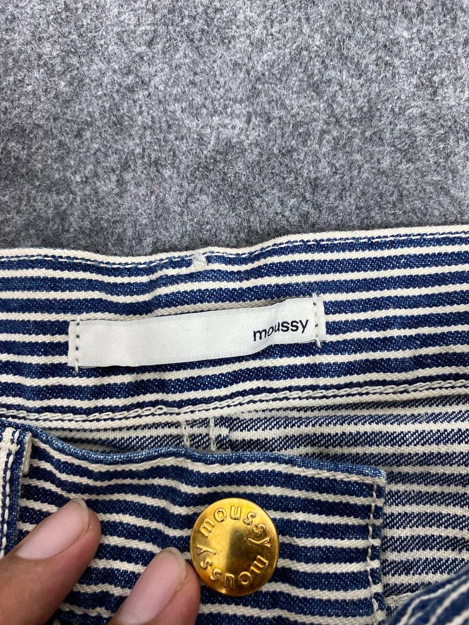 Japanese Brand moussy japanese brands hickory striped denim nice design Size US 30 / EU 46 - 9 Thumbnail