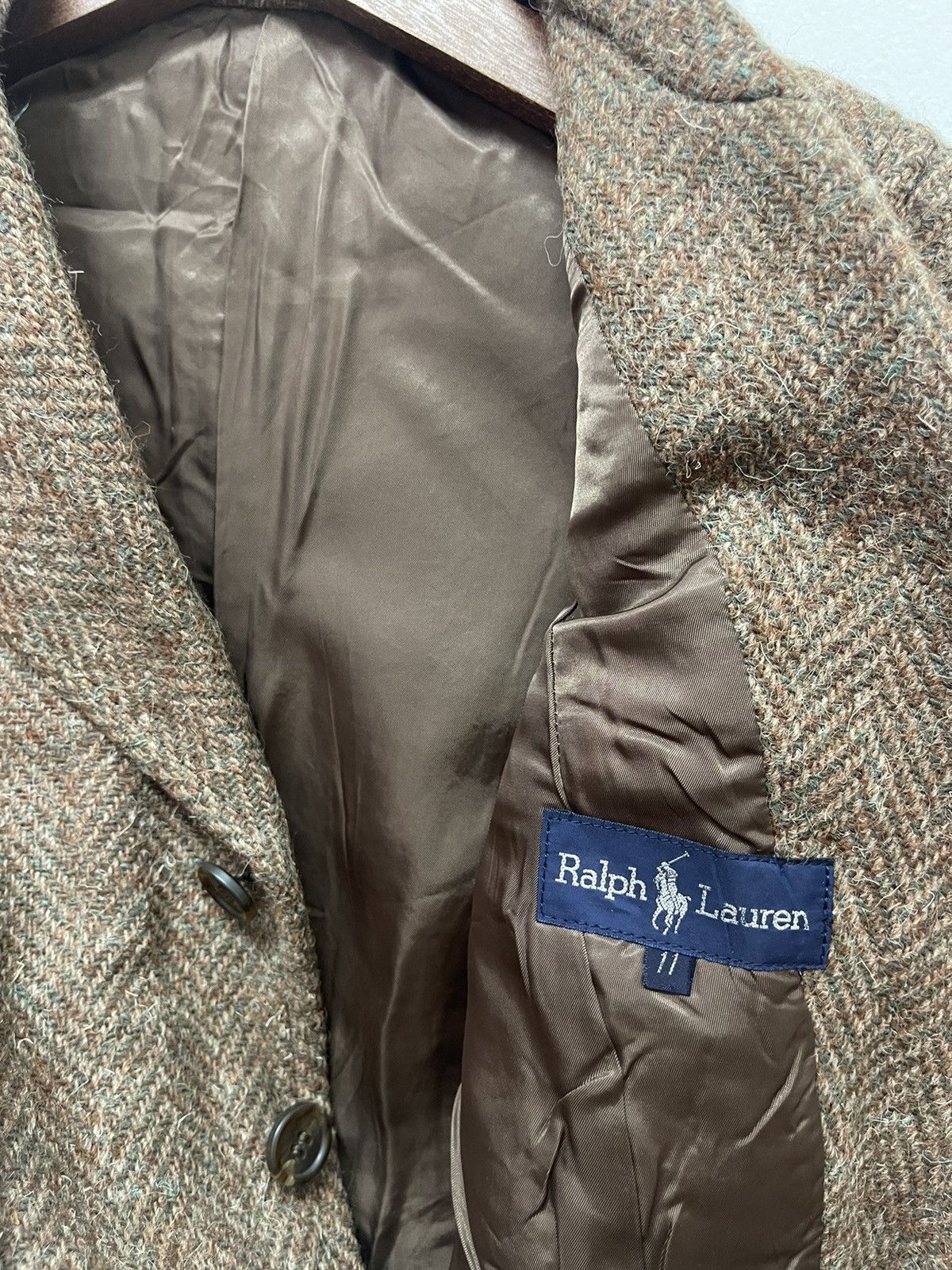 Ralph Lauren VINTAGE 80’s RALPH LAUREN TWEED WOOL JACKET Size US M / EU 48-50 / 2 - 5 Thumbnail