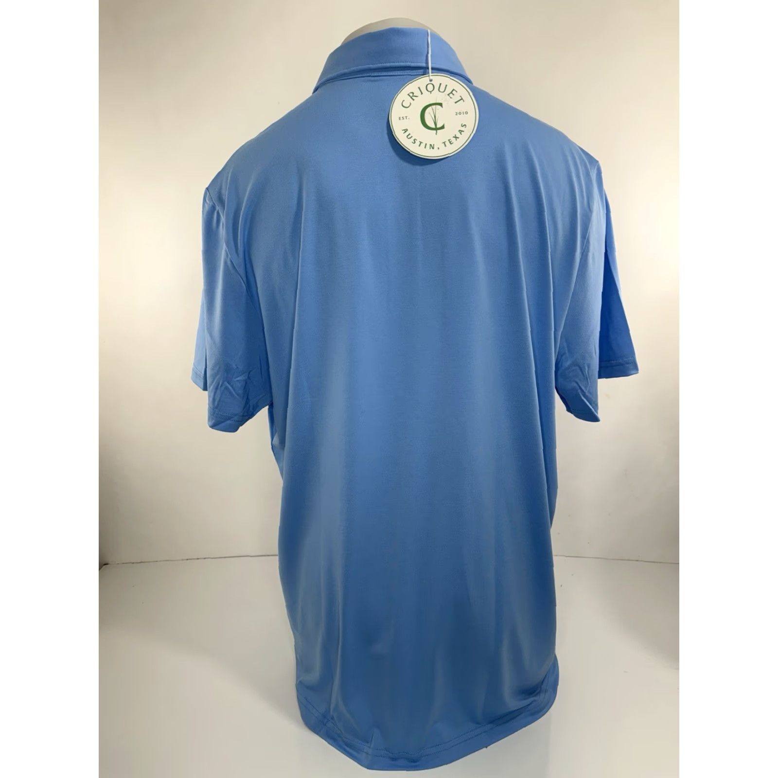 Vintage CRIQUET Austin - NEW w TAG - SLIM FIT Embroidered Logo XXL Golf Polo Shirt - Light Blue - Men - 2XL - Polo - Logo - Slimming - Golf Size US XXL / EU 58 / 5 - 3 Thumbnail