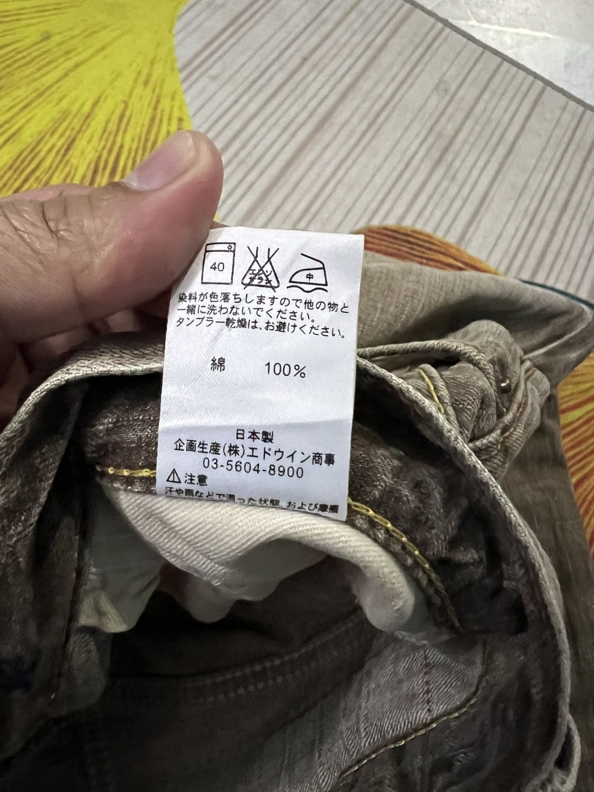 Edwin 💥FLARE💥VINTAGE EDWIN 503 BLUE TRIP FADED DENIM VERY RARE Size US 33 - 22 Thumbnail