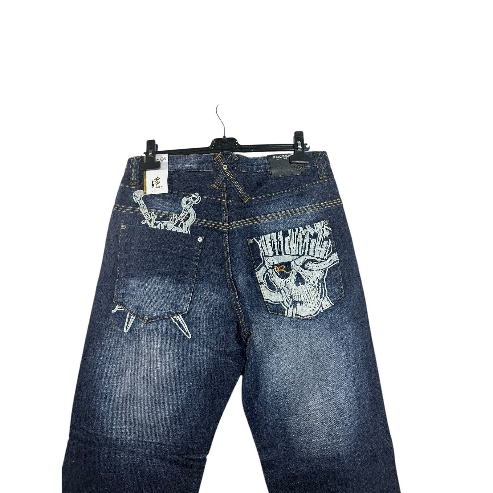 Rocawear Vintage Y2K Rocawear Jeans Mens Denim Baggy Hip Hop Indigo W Size US 34 / EU 50 - 4 Thumbnail