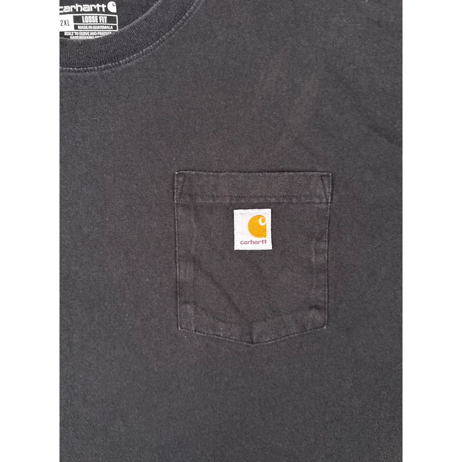 Carhartt Carhartt Shirt Men 2XL Black Long Sleeve Crew Cotton Pocket Workwear Size US XXL / EU 58 / 5 - 6 Thumbnail