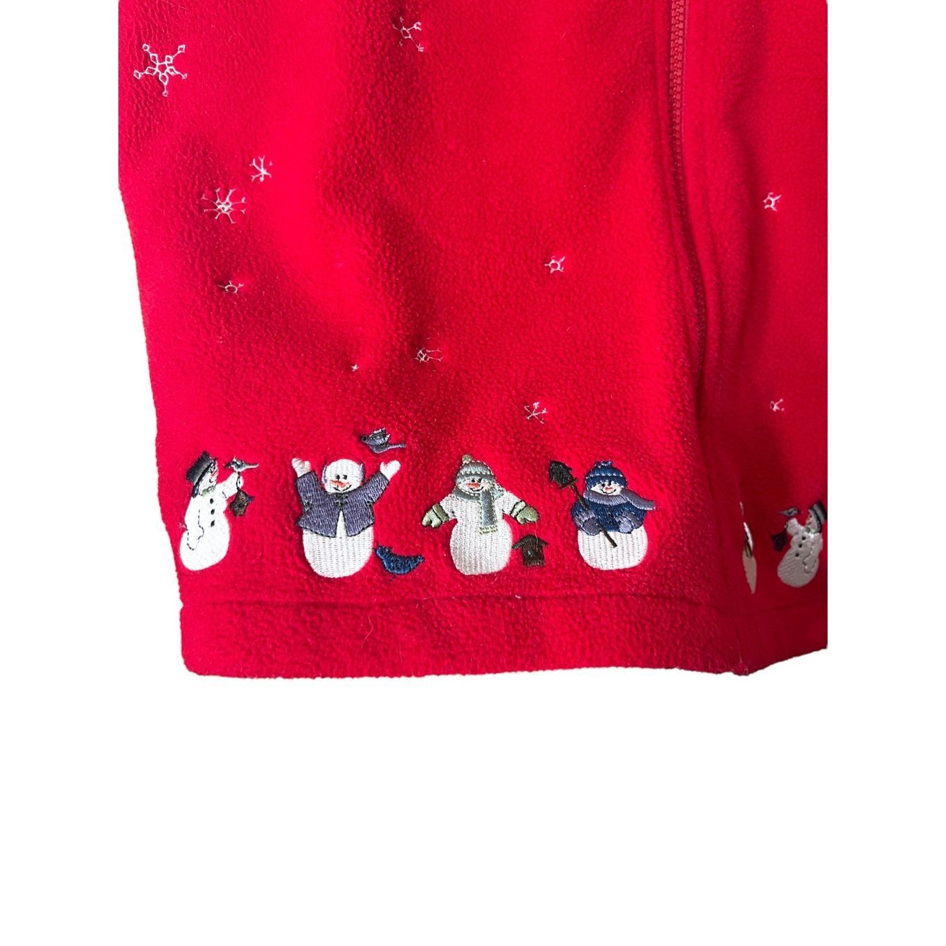 Other Vintage Christopher & Banks 2004 Full Zip Fleece Christmas S Size L / US 10 / IT 46 - 3 Thumbnail
