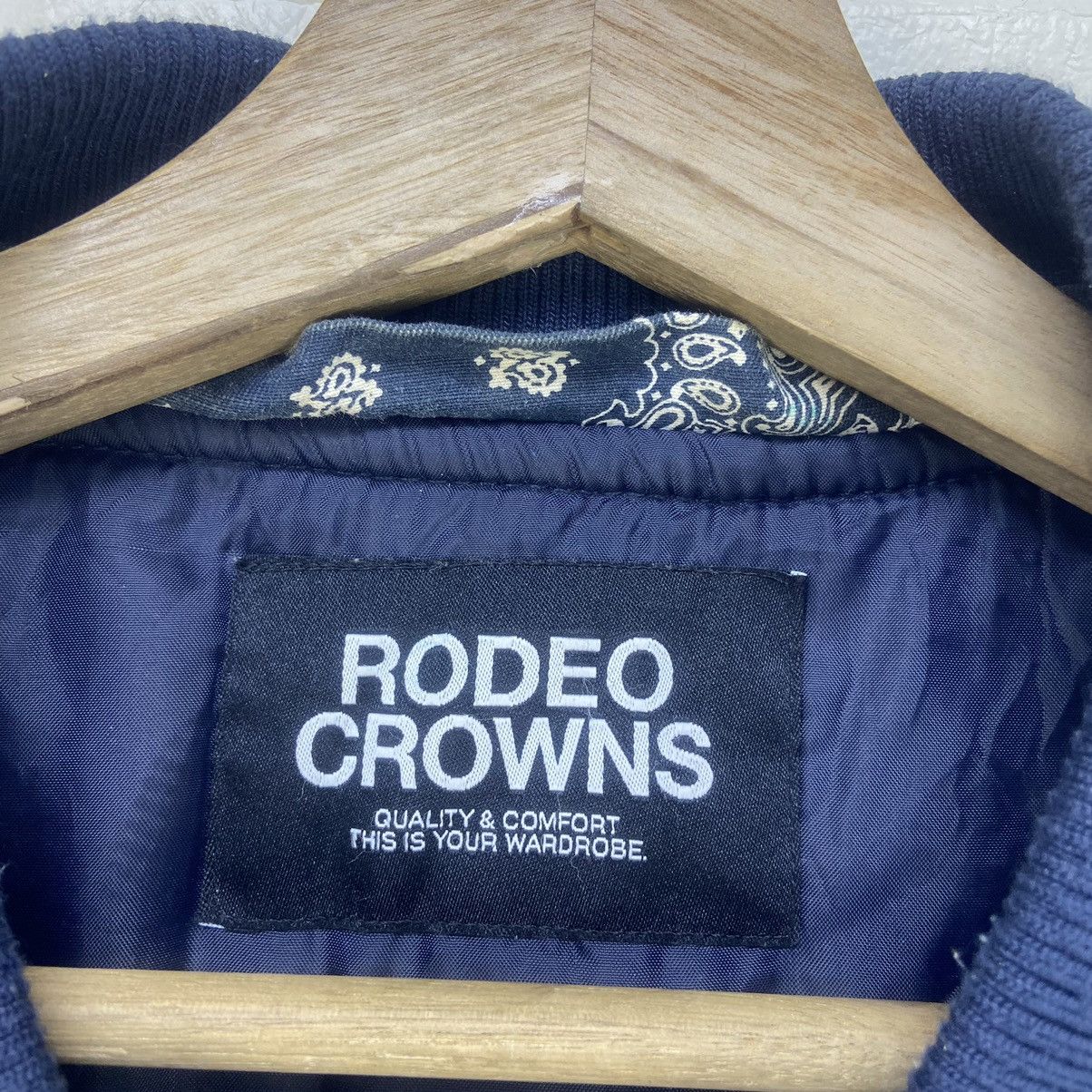 Japanese Brand Rodeo Crowns And Co. Wide Bowl Paisley Bomber Style Size US M / EU 48-50 / 2 - 20 Thumbnail