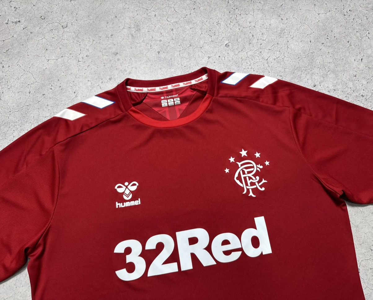 Hummel Hummel Glasgow Rangers 2019/2020 Vintage Soccer Jersey Size US XL / EU 56 / 4 - 7 Thumbnail