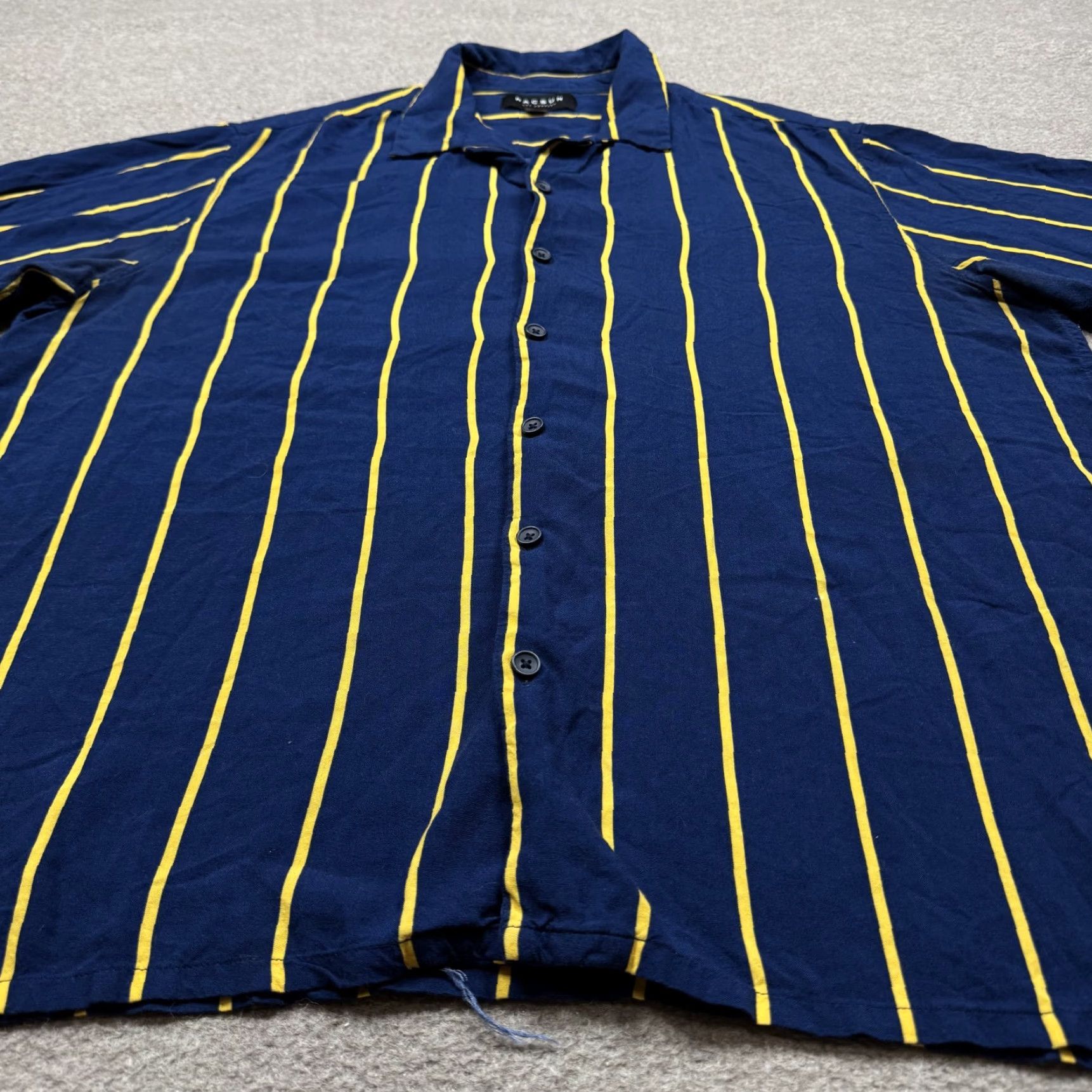 Pacsun Pacsun Men's Shirt XL Blue Button Up Short Sleeve Lightweight Geometric Hawaiian Colorful Size US XL / EU 56 / 4 - 3 Thumbnail