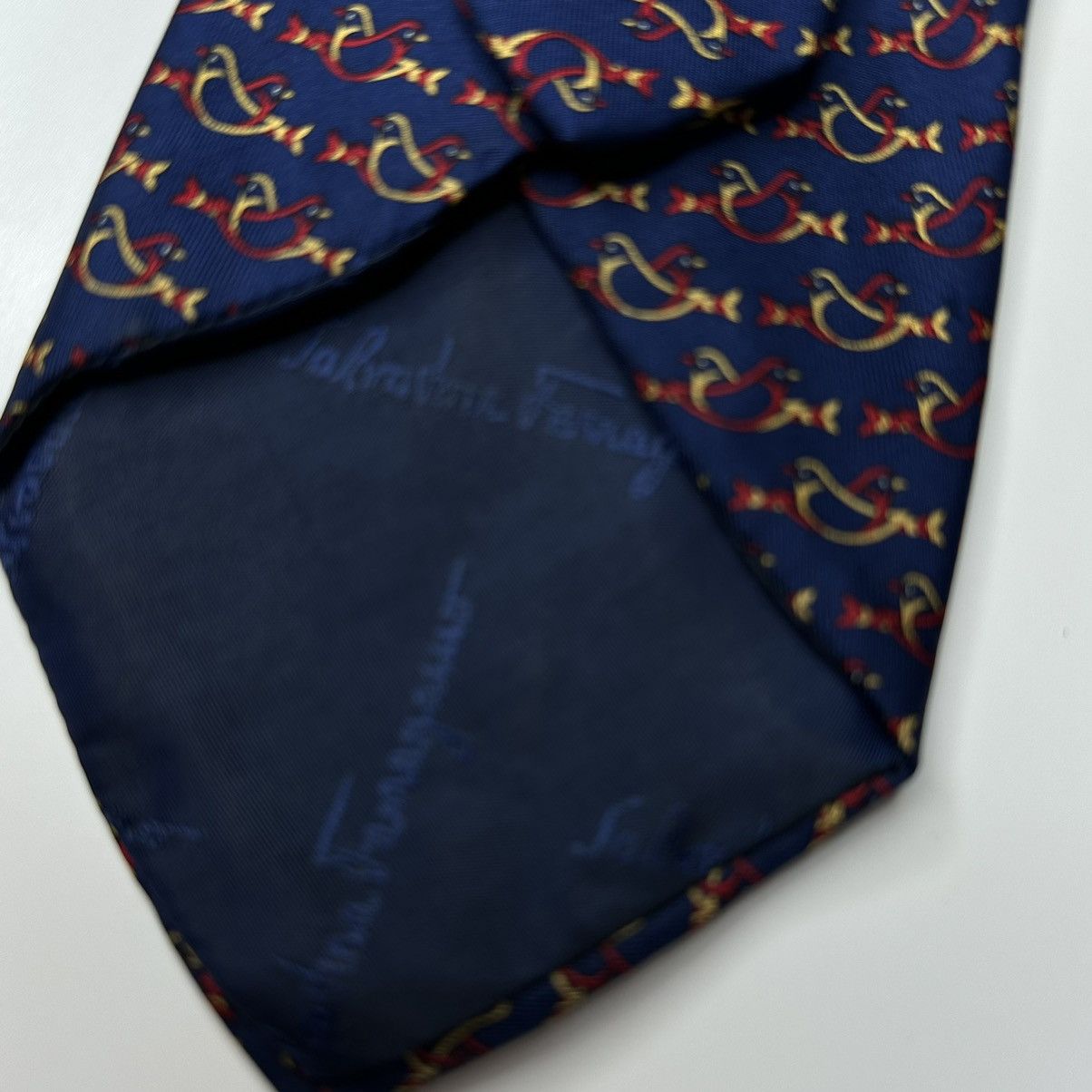 Salvatore Ferragamo Salvatore Ferragamo Luxury Tie Vintage Size ONE SIZE - 5 Thumbnail