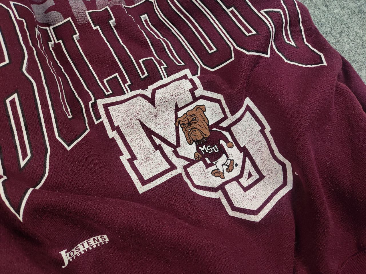Vintage Vintage 90s Jostens MississippiState Bulldogs Sweatshirt USA Size US M / EU 48-50 / 2 - 5 Thumbnail