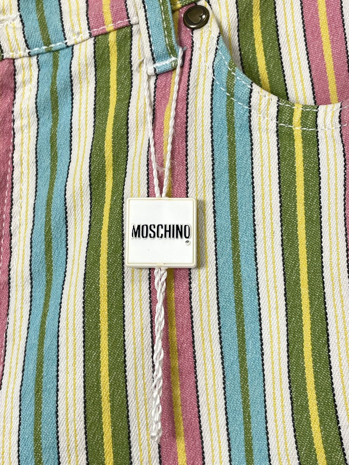 Moschino Moschino Jeans Vintage Striped Carnival Pants Size 31" - 5 Thumbnail
