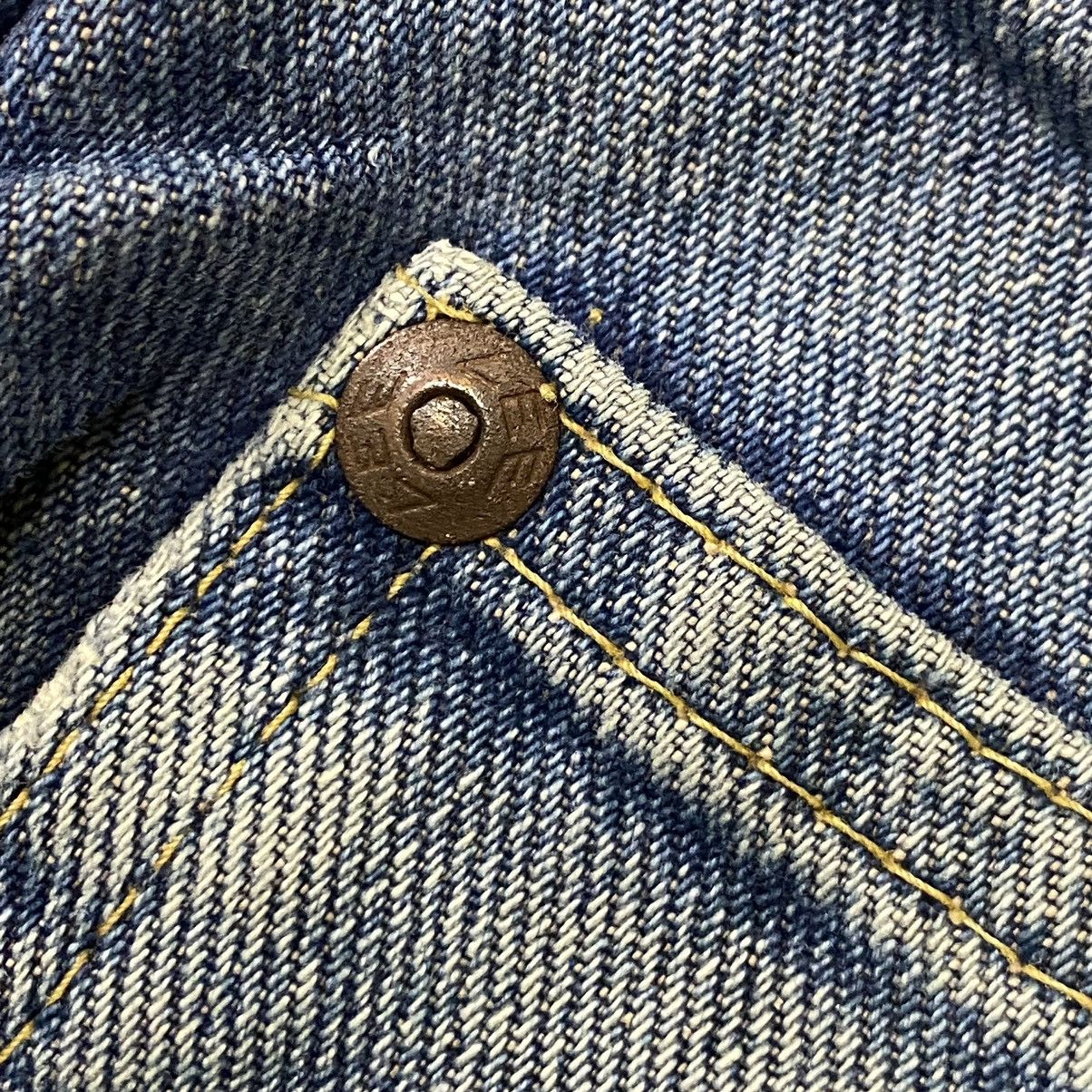 Lee VINTAGE 80s LEE RIDERS SELVEDGE DISTRESSED DENIM Size US 31 - 14 Thumbnail