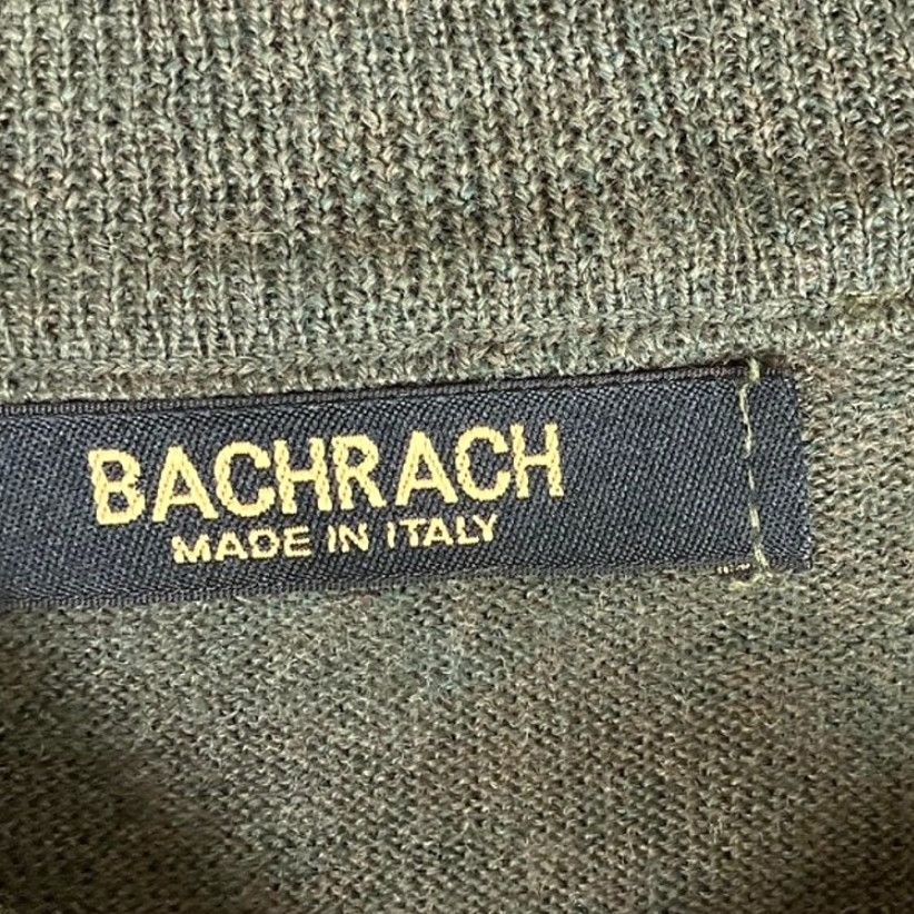 Vintage Bachrach Mens Sweater Green Crew Neck 100% Extra Fine Merino Wool Long Sleeve M Size US M / EU 48-50 / 2 - 6 Thumbnail