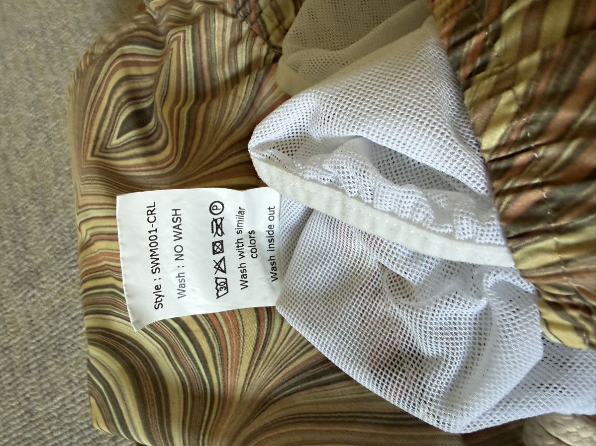 Corridor Corridor NYC Swirl Print Swim Trunks — Coral / Size L Size US 32 / EU 48 - 4 Thumbnail