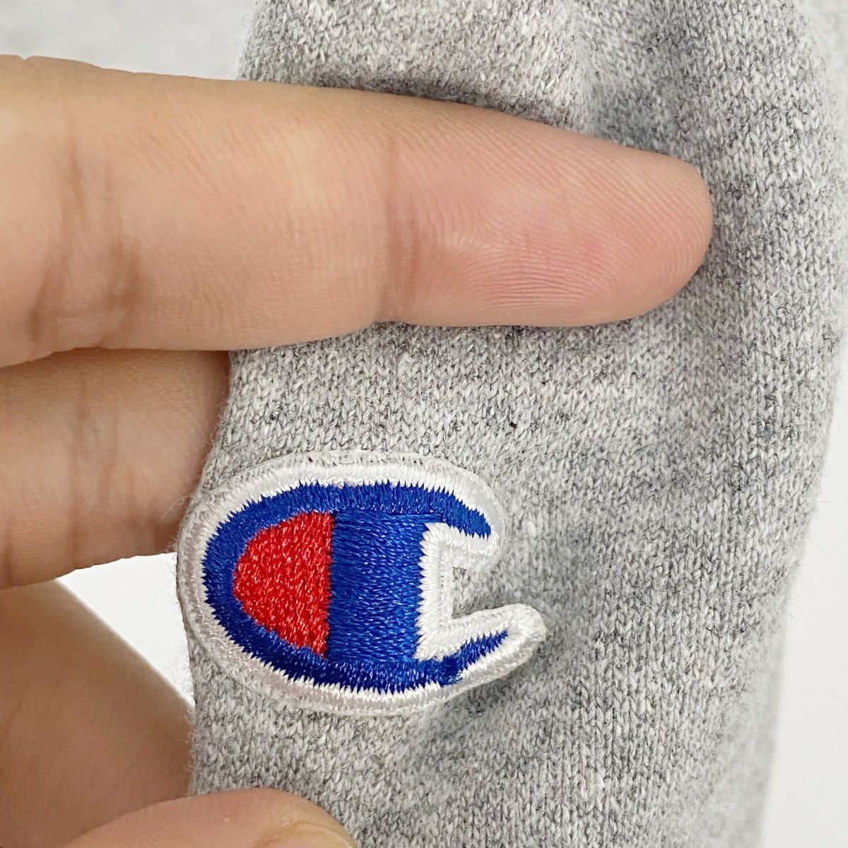 Vintage Champion Printed Quartz Zip Gray Size M