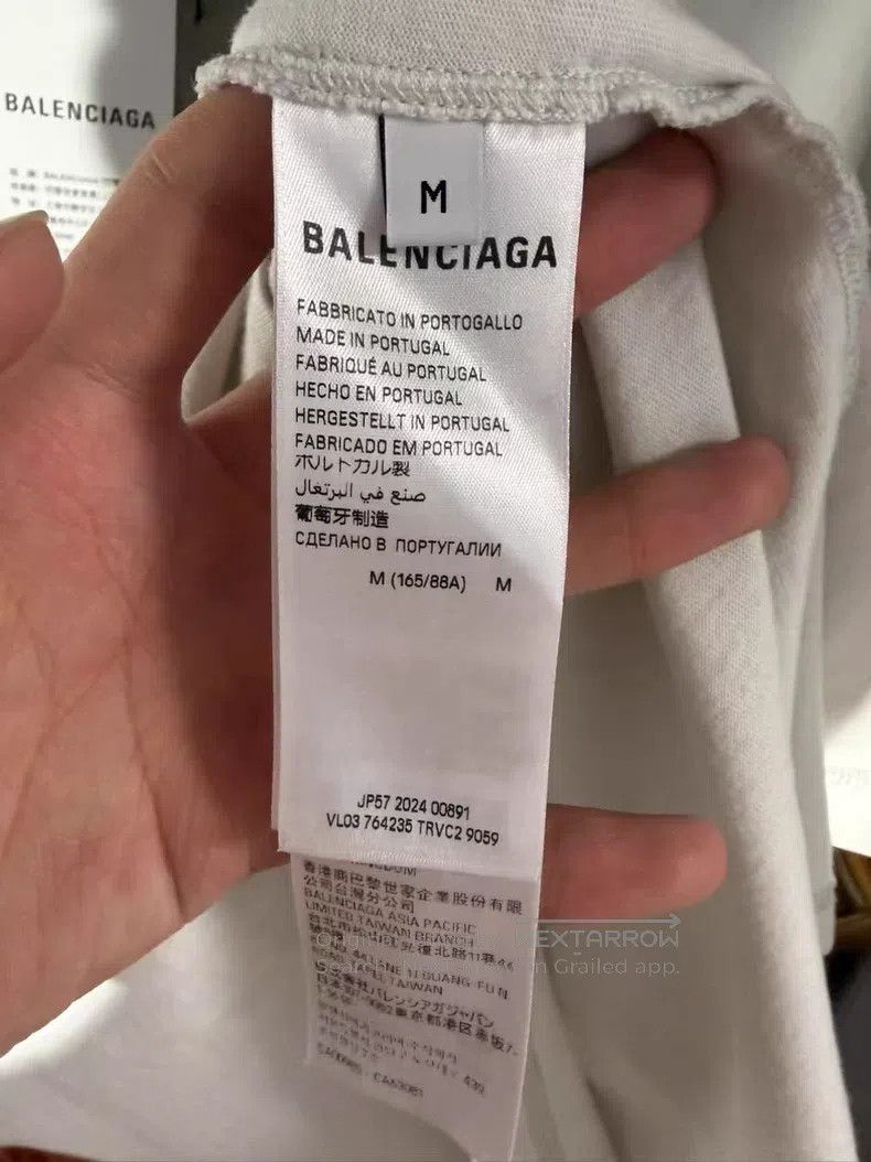 Balenciaga Balenciaga White Logo Short Sleeve T-Shirt Size US M / EU 48-50 / 2 - 4 Thumbnail